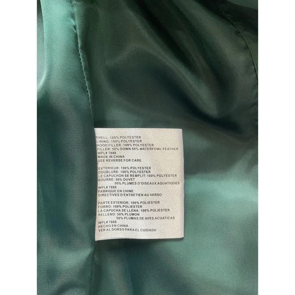 Michael Kors Green Puffer Jacket Vest Size Medium